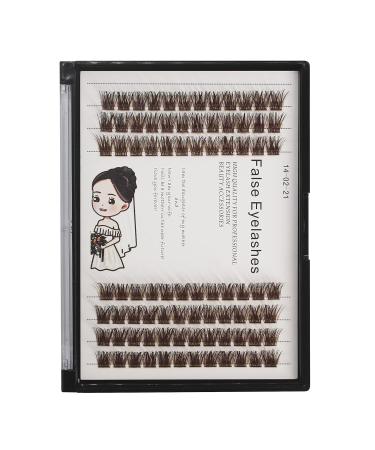 Shop Bodermincer 84 Clusters Brown Wide Cluster Eyelashes | Thick Individual Eyelash Extensions for DIY Home & Professional Makeup (12MM) - International Shipping Available - Buy Online on SooperMarket.com