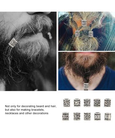 Buy 10pcs Viking Beard Pearls | Exquisite Dreadlock Hair Jewelry for Men | Durable DIY Accessories - Buy Online on SooperMarket.com