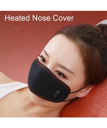 Ankroyu Heated Nose Cover - Ultimate Nose Warmer & Hot Compress for Snoring Relief Allergy Relief Washable Nasal Heating Pad | 3 Corridor Design & Timer - Buy Online on SooperMarket.com