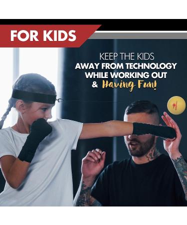 Boxing Reflex Ball Set for Adults and Kids - Improve Hand Eye Coordination and Punching Speed - Set of 3 React Balls with Headband and Carry Bag - Buy Online on SooperMarket.com