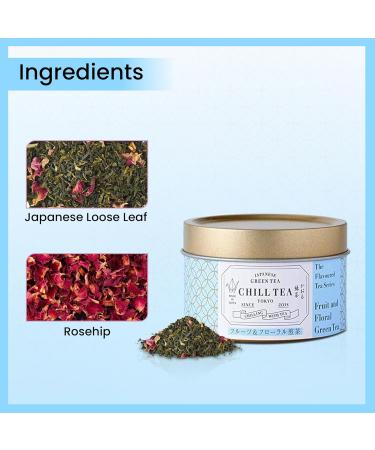 Fruit & Floral Green Tea by CHILL TEA Tokyo (30g Loose Leaf)- Japanese Tea Loose Leaf Tea Flavoured Tea- Fruity & Floral Flavour Fruit with Rosehip Made in Japan. - Buy Online on SooperMarket.com