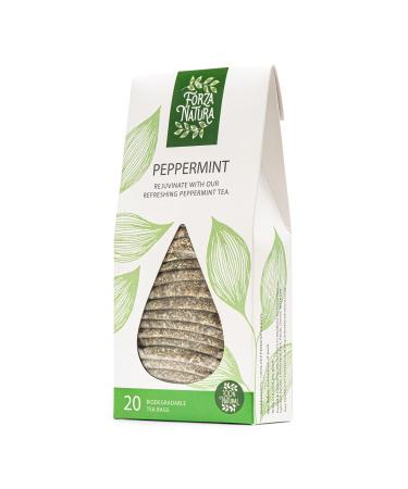 Peppermint - Herbal Tea Bags - 100% Natural - 20 Bio Bags