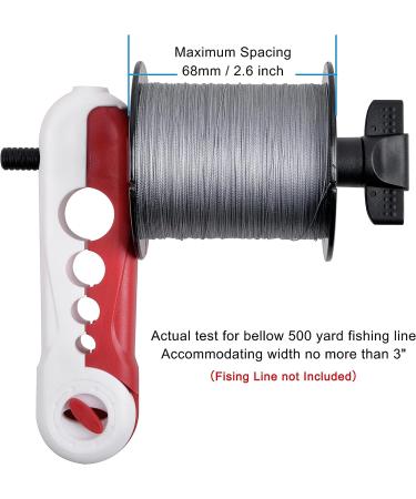 Mini Fishing Line Spooler Portable Winder for Spinning and Baitcast Reels - Red/White - Buy Online on SooperMarket.com
