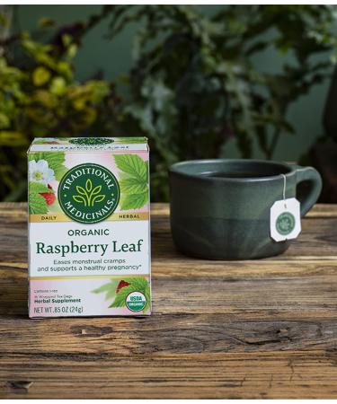 Traditional Medicinals Organic Raspberry Leaf Tea - 32 Tea Bags (Pack of 2) - Buy Online on SooperMarket.com