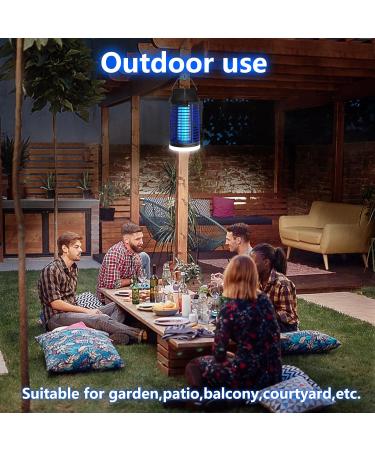 Buy Wueaoa Electric Insect Destroyer with Remote Control | 15W 4200V UV Mosquito & Fly Trap | Outdoor Insect Catcher & LED Light - Buy Online on SooperMarket.com