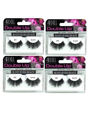 Ardell - Double Up 203 False Eyelashes Black Reusable (4-Pack)