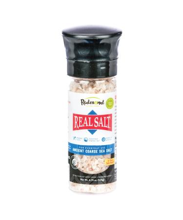 Redmond Real Sea Salt - Natural Unrefined Organic Gluten Free Coarse Salt with Coarse Grinder (Original)