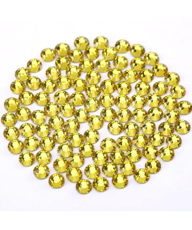 Yhmq du 2160pcs pieces of rhinestones nail crystals + rhinestones for nails crystal cittrine + SS20 (4.6 + 4.8mm) Cittrine SS20-2160PCs