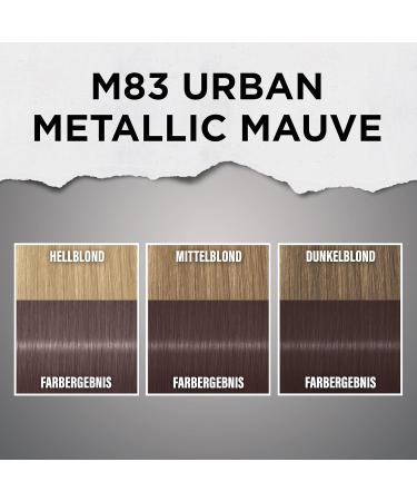 GOT2B Precious Metal M83 Urban Metallic Mauve Hair Color (3 x 143 ml) - Cool Shimmering Tones & Anti-Blow Effect - Buy Online on SooperMarket.com