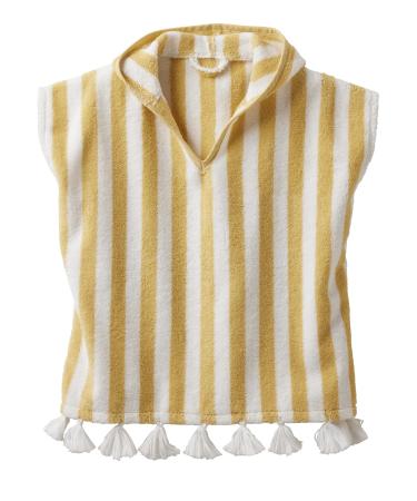 Vertbaudet Baby Bath Poncho Yellow Striped 74-80
