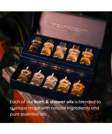 Aromatherapy Associates Ultimate Wellbeing Bath & Shower Oil Set - 10 Premium Oils in Decorative Gift Box - Buy Online on SooperMarket.com