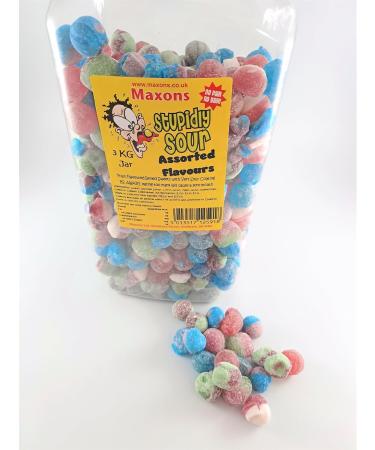 Maxons Ltd Assorted Stupidly Sour Balls 3Kg - Buy Online on SooperMarket.com