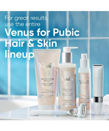 Gillette Venus Pubic Hair Trimmer with 1oz Exfoliant - Gentle Skin Care Combo - Buy Online on SooperMarket.com