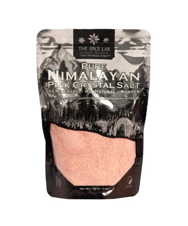 The Spice Lab Pure Himalayan Pink Crystal Salt Fine 16 oz