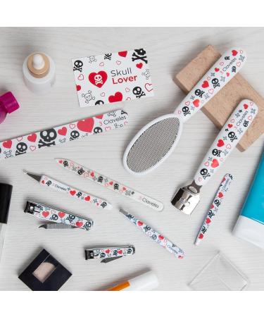3 Claveles - Pedicuro Nail Clippers with File Nail Clippers Toenail Clipper Decorated Skull Lovers Collection Carbon Steel 8cm - Buy Online on SooperMarket.com