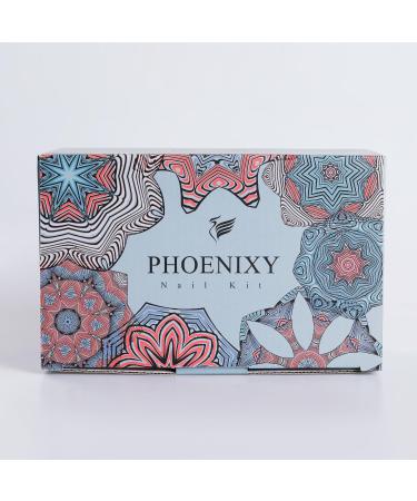 Phoenixy 9-Color Poly Nail Gel Kit - Nail Extension Starter Set with Manicure Tools | Perfect Gift for Women - Buy Online on SooperMarket.com