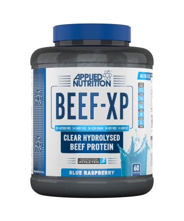 Applied Nutrition Beef XP - Clear Hydrolysed Beef Protein Isolate Fruit Juice Style Dairy Free Beef Protein Powder Lactose Free Zero Sugar Low Fat 1.8kg - 60 Servings (Blue Raspberry)