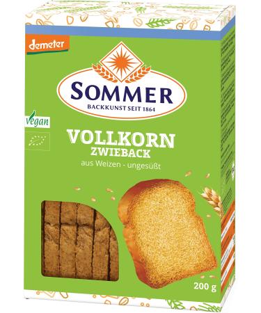 Summer wheat whole grain rusks 200 g