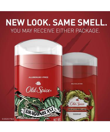 Old Spice Men's Aluminum-Free Deodorant - Dragonblast Scent - 48 Hr Protection - 3 oz - Buy Online on SooperMarket.com