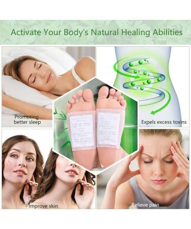 20pcs Natural Organic Foot Patches Relieve Stress, Improve Sleep Quality, Enhance Circulation, Remove Toxins - Buy Online on SooperMarket.com