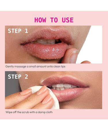 Ruby Kisses Exfoliating Lip Scrub | Gentle Hydrating Lip Care with Jojoba & Shea Butter | Soft Supple Lips Worldwide - Buy Online on SooperMarket.com