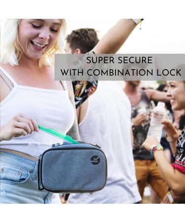 Smell Proof Odorless Bag with Combination Lock - Stash Box & Medicine Container - Buy Online on SooperMarket.com