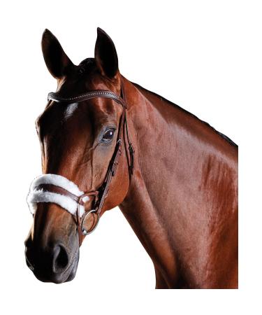Collegiate ComFiTec Sheepskin Bridle Brown Cob