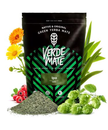 Verde Mate Green IPA 0.5 kg | Brazilian yerba mate with hops! | Original and balanced fusion | Power of natural caffeine | Yerba Mate tea from Brazil 500 g | Air-dried
