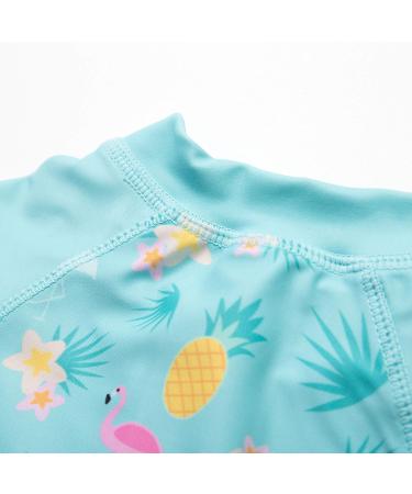 Bonverano Baby Girls Swimsuit UPF 50+ Long-Sleeve Pineapple One Piece - 3-6 Months - Buy Online on SooperMarket.com