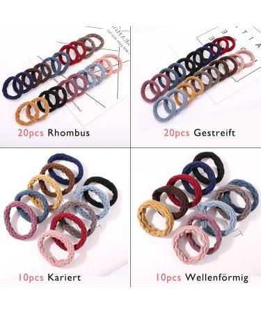 Buy 160 Pieces of Colorful Hair Ties for Women | Premium Rubber & Cotton Bands | Elastic Braid Hair Accessories - International Shipping Available - Buy Online on SooperMarket.com