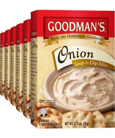 Goodman's Onion Soup & Dip Mix Kosher For Passover 2.75 oz. Pack of 6.