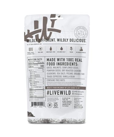 Wildway Vanilla Bean Espresso Granola | Vegan, Gluten-Free, Low Carb, Paleo Snack | 8oz - Buy Online on SooperMarket.com