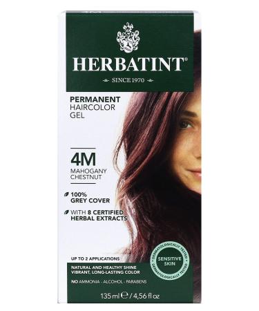 Herbatint Permanent Haircolor Gel 4M Mahogany Chestnut 1 Box