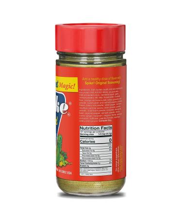Spike Original All-Purpose Seasoning - 3 oz | All-Natural, Low Sodium, No Sugar, No MSG, Zero Calories, Vegan - Buy Online on SooperMarket.com