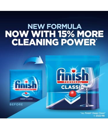 Buy FINISH Classic Dishwasher Detergent 60ct - Powerball for Ultimate Cleaning | Fast International Shipping - Buy Online on SooperMarket.com