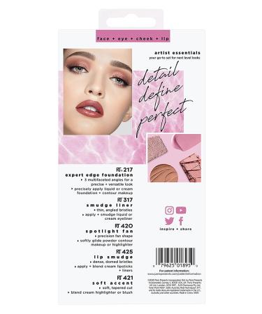 Real Techniques Artist Essentials 5-Piece Makeup Brush Set - Professional Quality - Buy Online on SooperMarket.com