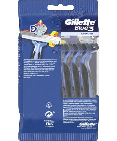 Buy Gillette Blue3 Disposable Razors Men's Football Edition - 8 Pack | International Shipping Available - Buy Online on SooperMarket.com