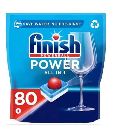 Finish All in 1 Max Dishwasher Tablets Original 80 Tablets 80 Count (Pack of 1)