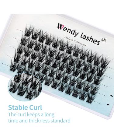 C Curl Cluster Lashes 12mm | Reusable Soft Individual Eyelash Clusters | DIY Lash Extensions | 0.07mm Wide Stem Wispy Clusters | FD-D29-0.07-C-12 - Buy Online on SooperMarket.com