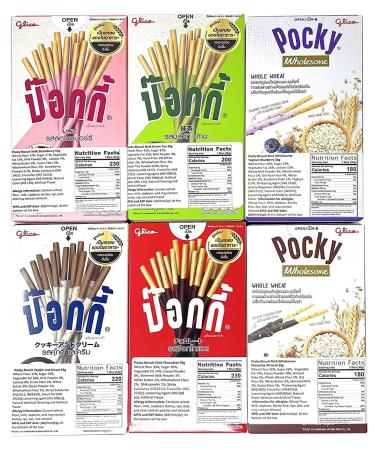 Pocky Biscuit Stick Variety Pack - 6 Classic and New Flavors - 8.84 oz (Pack of 6) - Buy Online on SooperMarket.com