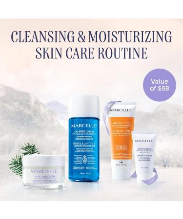 Marcelle Moisture Essentials Holiday Gift Set Cleansing & Moisturizing Skin Care Routine for All Skin Types Hypoallergenic Fragrance-Free Paraben-Free Cruelty-Free - Buy Online on SooperMarket.com