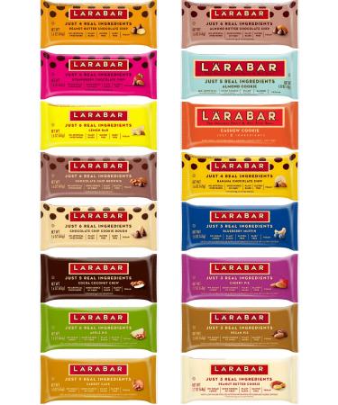 Larabar Gluten Free Snack Bars Variety Pack, (16 Bars), 1.7oz In Sanisco Packaging. (Type 2)