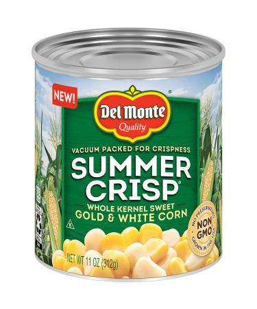 Del Monte Summer Crisp Whole Kernel Gold & White Corn, 11 Ounce (Pack of 12)