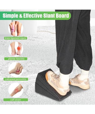 Adjustable Slant Board for Calf Stretching | 5 Angles Foot Stretcher for Physical Therapy | 480 lbs Capacity Foam Incline Board for Home Exercise - Buy Online on SooperMarket.com