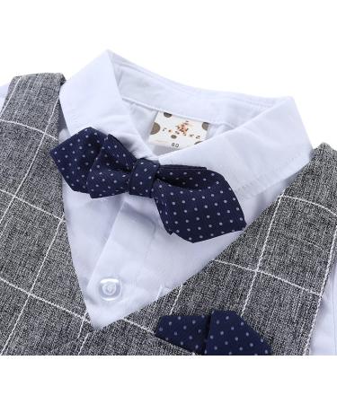Famuka Baby Boys Gentleman Suits Tuxedo Set in Grey - Size 110 - Buy Online on SooperMarket.com