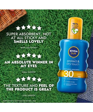 Nivea Sun Invisible Protect Sun Spray SPF30 200 ml - Sun Protection for All-Day Defense - Buy Online on SooperMarket.com