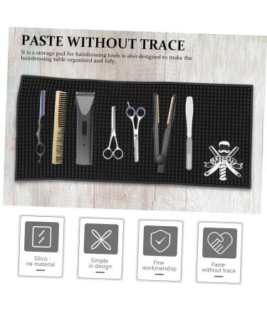 Non-Slip Barber Work Station Mat | Heat-Resistant Silicone Protection Mat | Ideal for Flat Irons & Curling Irons - Buy Online on SooperMarket.com