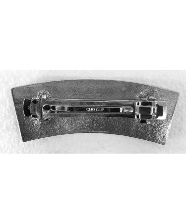 Water Lily Hand Crafted Metal Barrette | Medium 70mm Clip | Made in USA by Oberon Design - Buy Online on SooperMarket.com