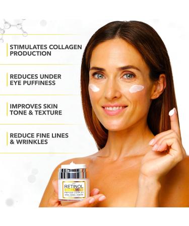Retinol Cream for Face - Face Moisturizer with Collagen and Peptide Complex - Day and Night Face Cream - Anti Aging Skincare Facial Cream - Wrinkle Cream for Women and Men - Neck & D collet Skin Care Unscented 52 ml (Pack of 1) - Buy Online on SooperMarket.com