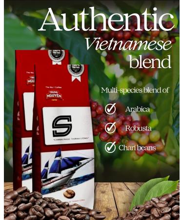 Vietnamese Coffee - Trung Nguyen Coffee S Blend 500g x 2 - Buy Online on SooperMarket.com